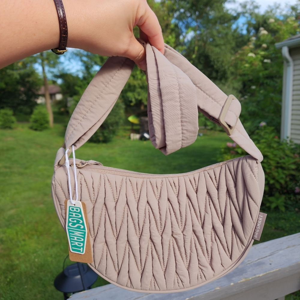 NWT BAGSMART Hobo Bag Nylon Quilted Crossbody Bags for Women